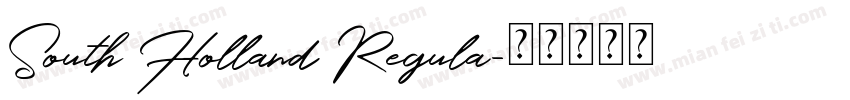 South Holland Regula字体转换